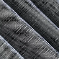 Sun Zero Kline Burlap Weave Thermal Extreme Grommet Top Energy Saving 100% Blackout Single Curtain Panel