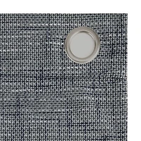 Sun Zero Kline Burlap Weave Thermal Extreme Grommet Top Energy Saving 100% Blackout Single Curtain Panel