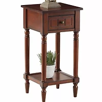 French Country Khloe 1-Drawer End Table