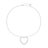 Liz Claiborne Womens Heart 20 Inch Pendant Necklace