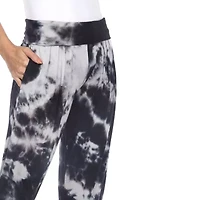 White Mark Womens Mid Rise Wide Leg Palazzo Pant