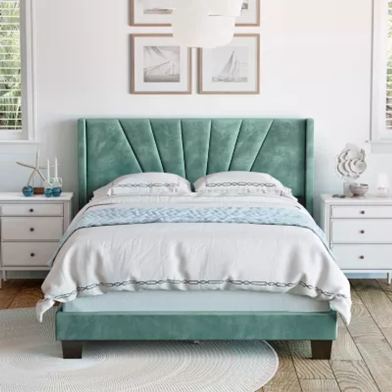 Valentina Upholstered Platform Bed