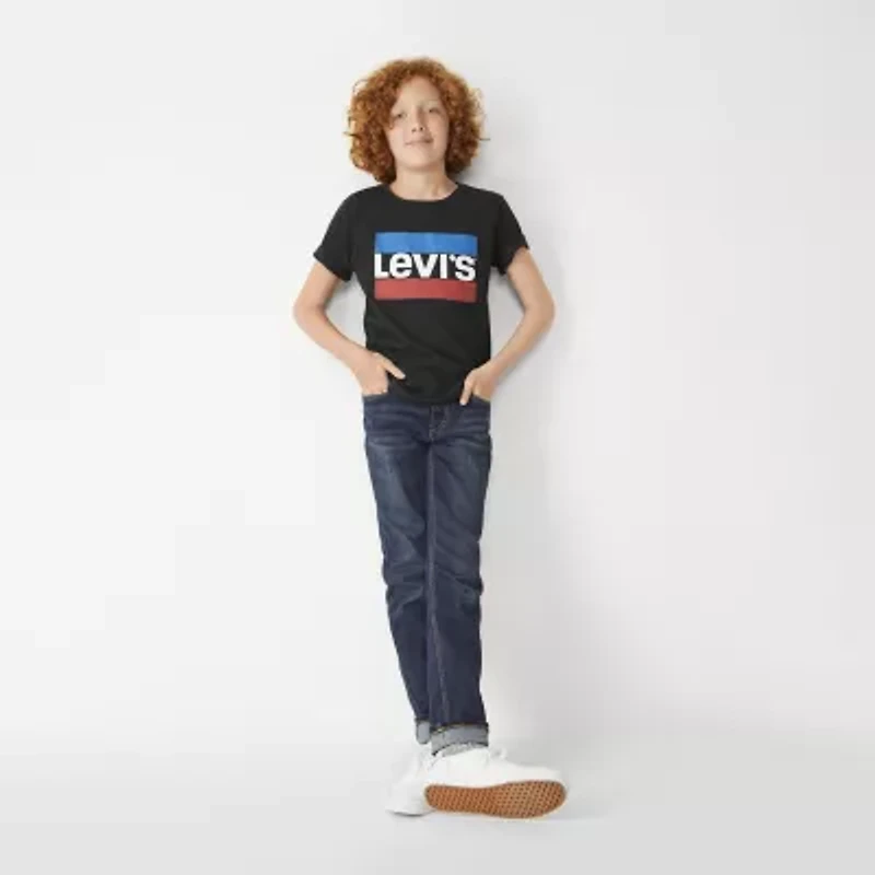 Levi's Big Kid Boys Crew Neck Short Sleeve Regular Fit Graphic T-Shirt