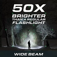 Bell + Howell Taclight Max Rechargeable Wide Beam Handheld Flashlight