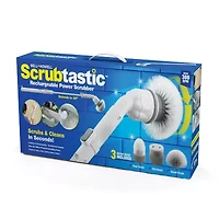 Bell + Howell Scrubtastic Rechargeable Multi Purpose Extendable Power Scrubber