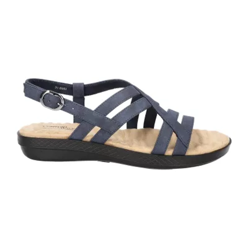 Easy Street Womens Lobo Strap Sandals