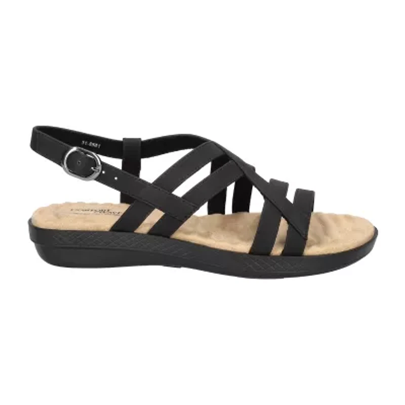 Easy Street Womens Lobo Strap Sandals
