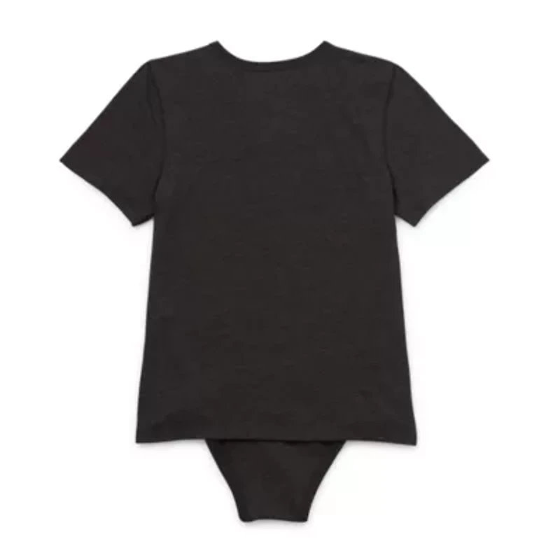 Thereabouts Little & Big Kid Boys Bodysuit Closure Easy-on + Easy-off Adaptive Crew Neck Short Sleeve