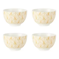 Distant Lands 4pc Yellow Bowls