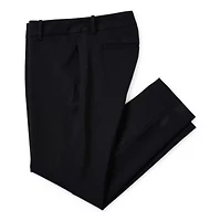Liz Claiborne Adaptive Emma Ponte Womens Easy-on + Easy-off Seated Wear Straight Mid Rise Ankle Pant