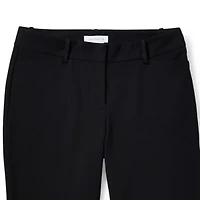 Liz Claiborne Adaptive Emma Ponte Womens Easy-on + Easy-off Seated Wear Straight Mid Rise Ankle Pant