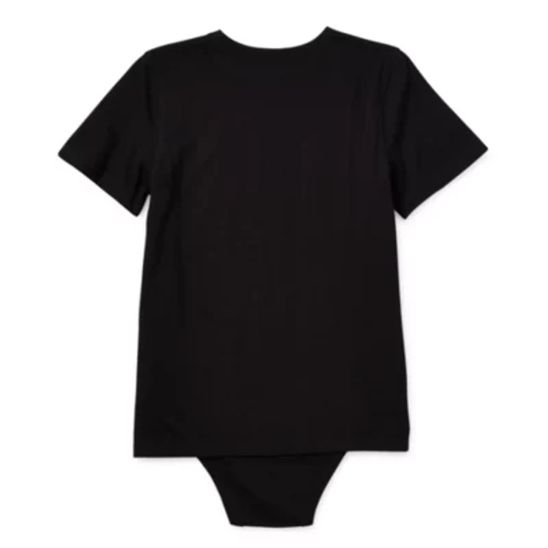 Thereabouts Little & Big Kid Boys Bodysuit Closure Easy-on + Easy-off Adaptive Crew Neck Short Sleeve