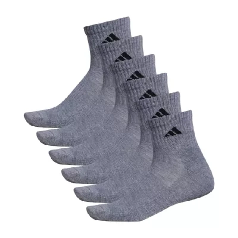 adidas Mens 6 Pair Quarter Ankle Socks