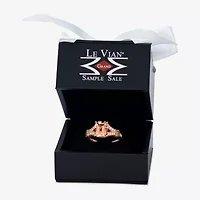 Le Vian® Grand Sample Sale™ Ring featuring 1 ¾ CT. Peach Morganite™ 1/6 CT. Nude Diamonds™  1/15 CT. Chocolate Diamonds® set in 14K Strawberry Gold®