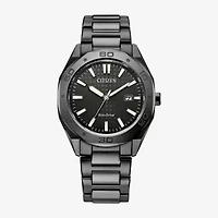 Citizen Mens Black Stainless Steel Bracelet Watch Bm7637-81h