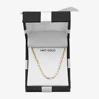 Unisex Adult 14K Two Tone Gold 20 Inch Valentino Chain Necklace