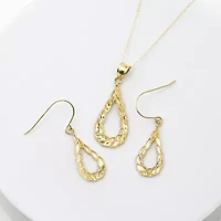 Womens 14K Gold Pear 2-pc. Jewelry Set
