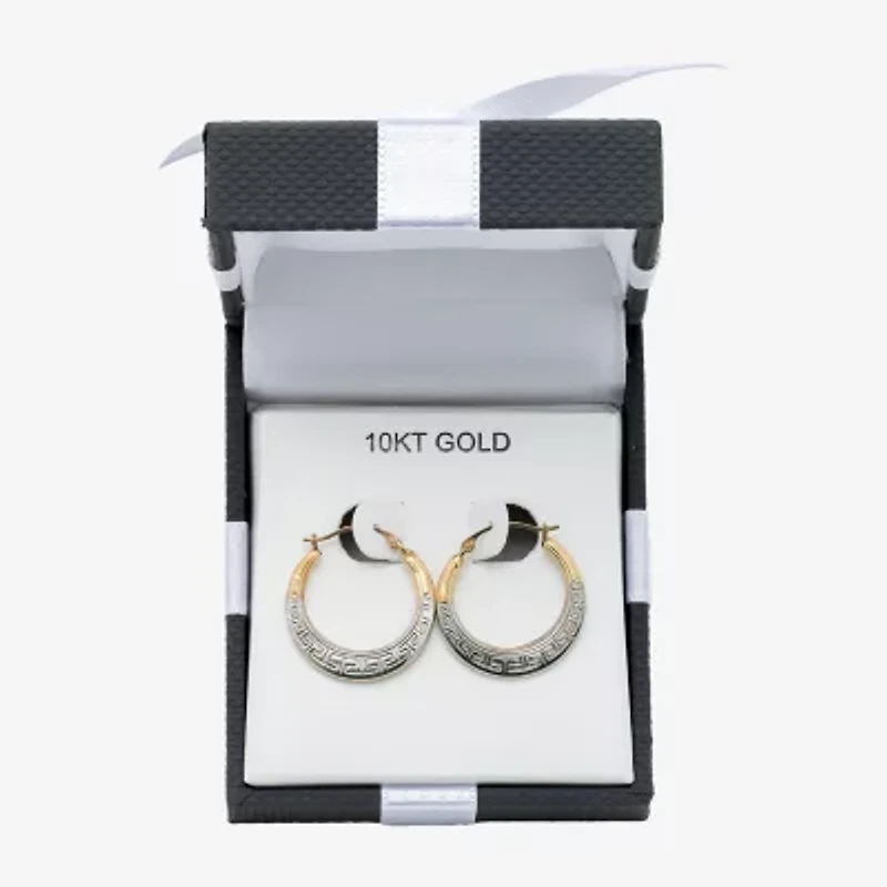 Womens 10K Gold 21mm Hoop Earrings
