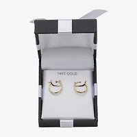 14K Gold Small Hoop Earrings 