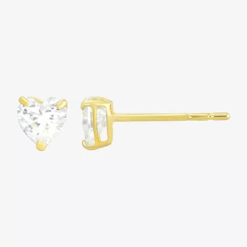 10K Gold 4 Pair Earring Set
