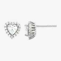 DiamonArt® 4 CT. T.W. White Cubic Zirconia Sterling Silver Round Earring Set