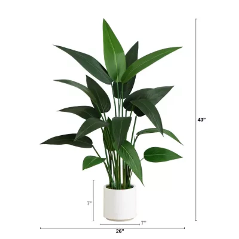 Nearly Natural 43in. Green Sky Bird Artificial Plant
