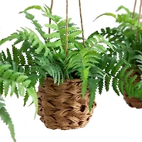 Nearly Natural 3-pc. 10in. Green Boston Fern Artificial Plant