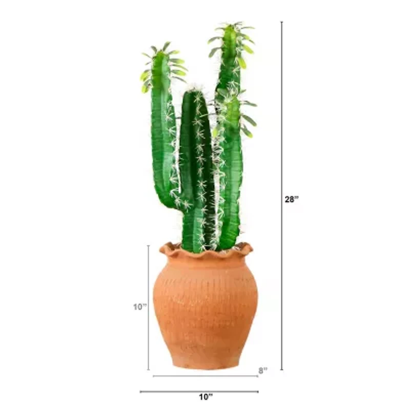 Nearly Natural 28in. Green Cactus Artificial Plant