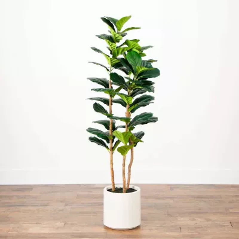 Nearly Natural 5ft. Green Fiddle Leaf Artificial Tree