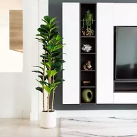 Nearly Natural 6ft. Green Fiddle Leaf Artificial Tree