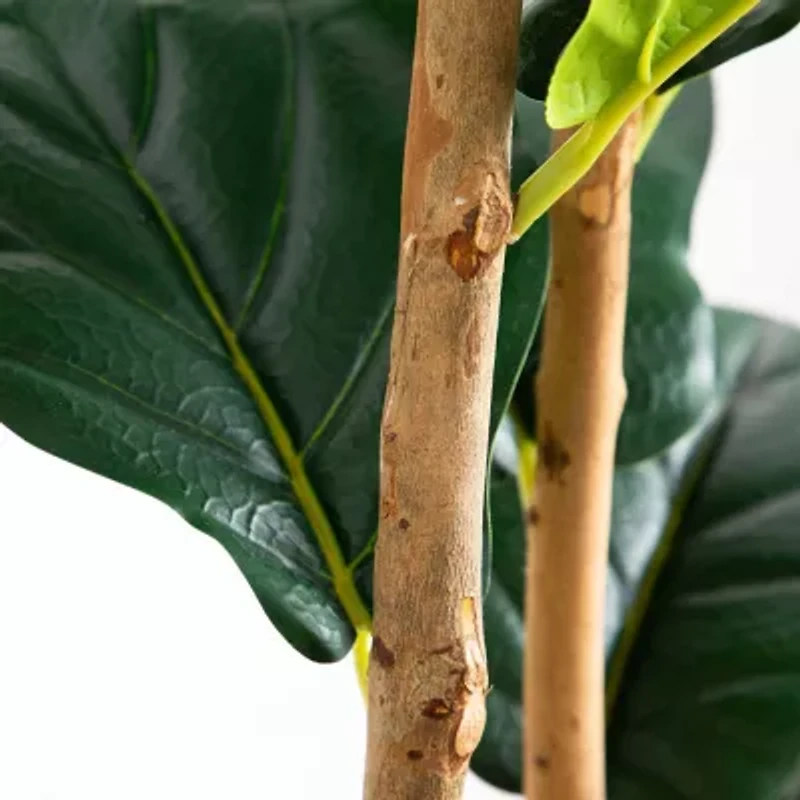 Nearly Natural 6ft. Green Fiddle Leaf Artificial Tree