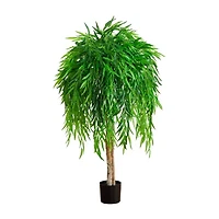 Nearly Natural 4ft. Green Willow Artificial Tree
