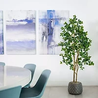 Nearly Natural 6ft. Green Black Olive Artificial Tree