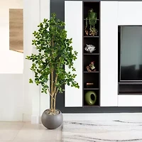 Nearly Natural 6ft. Green Black Olive Artificial Tree