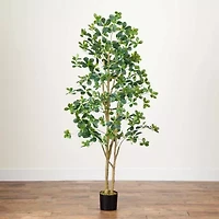 Nearly Natural 6ft. Green Black Olive Artificial Tree