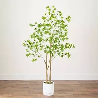 Nearly Natural 6ft. Green Maple Indoor Artificial Tree