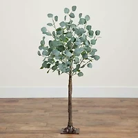 Nearly Natural 4ft. Green Lighted Eucalyptus Indoor Artificial Tree