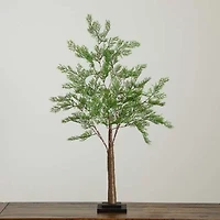 Nearly Natural 3ft. Green Lighted Cypress Artificial Tree