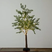 Nearly Natural 3ft. Green Lighted Cypress Artificial Tree