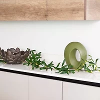 Nearly Natural 6.5ft. Green Lighted Olive Indoor Garland