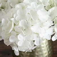 Nearly Natural 11in. White Hydrangea Floral Arrangement