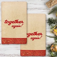 Linum Home Textiles Xmas Together Again 2-pc. Hand Towel