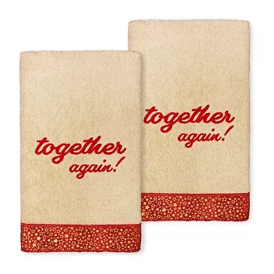 Linum Home Textiles Xmas Together Again 2-pc. Hand Towel