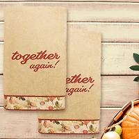 Linum Home Textiles Thanksgiving Together Again 2-pc. Hand Towel
