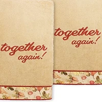 Linum Home Textiles Thanksgiving Together Again 2-pc. Hand Towel