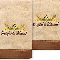Linum Home Textiles Blessed Embroidered 2-pc. Hand Towel