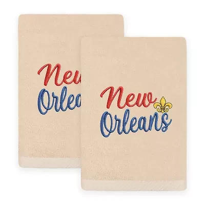 Linum Home Textiles New Orleans Embroidered 2-pc. Hand Towel