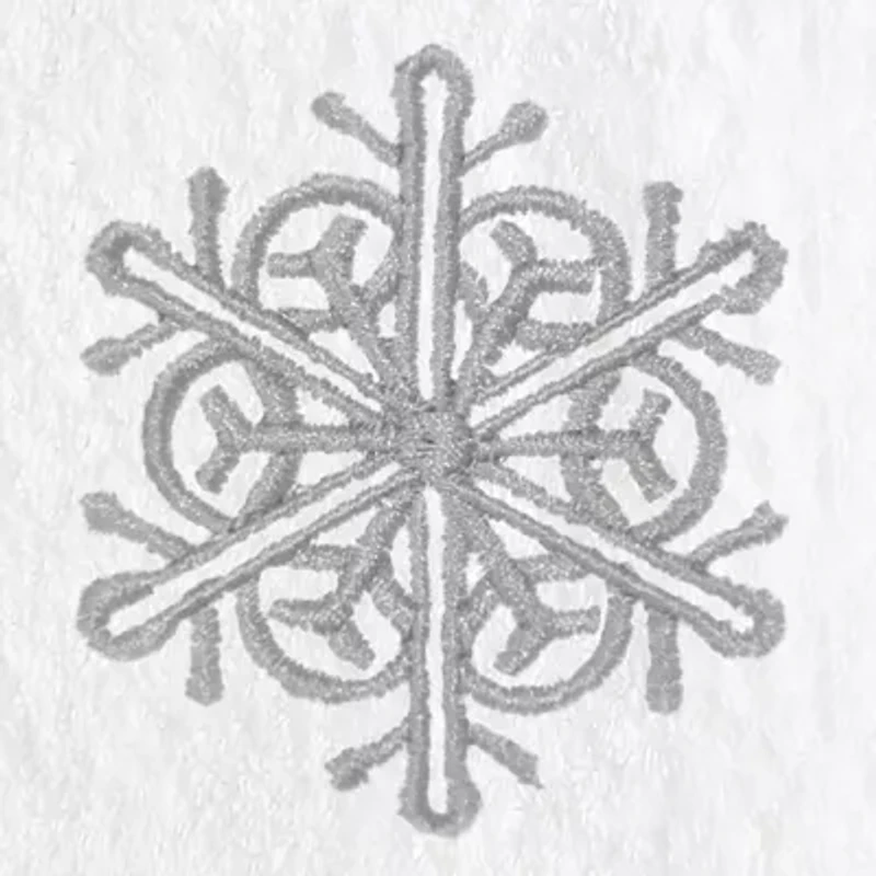 Linum Home Textiles Grey Snow Flake 2-pc. Hand Towel