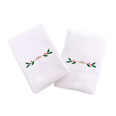 Linum Home Textiles Holly Border 2-pc. Hand Towel