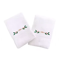 Linum Home Textiles Holly Border 2-pc. Hand Towel